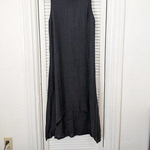 Navy linen dress